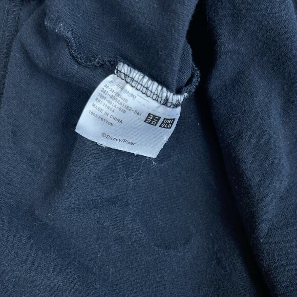 Uniqlo x Pixar Toy Story T- Shirt Men's L Black Disney Woody Graphic Paint Splat - Picture 9 of 9